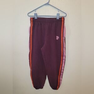 PINK Victoria's Secret Womans' Joggers / Sweatpants Maroon Size Medium